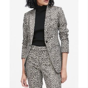 Banana Republic Leopard print suit jacket